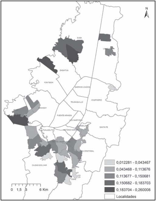ICD, UPZ de urbanizaci&oacute;n incompleta, 2014