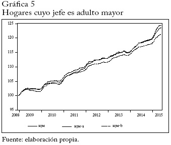 Hogares cuyo jefe es adulto mayor