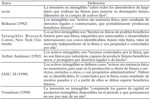 Definici&oacute;n de capital intangible