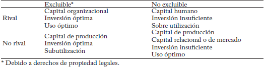 Tipos de bienes y de capital intangible