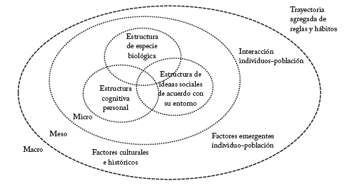 Escala micro, macro y meso: espacio de interacciones