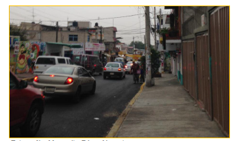 Congestionamiento vial matutino en La Malinche.  