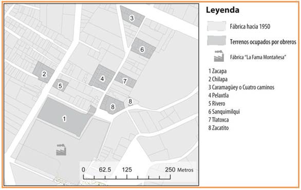 Dotaci&oacute;n de terrenos hecha por el sindicato.  