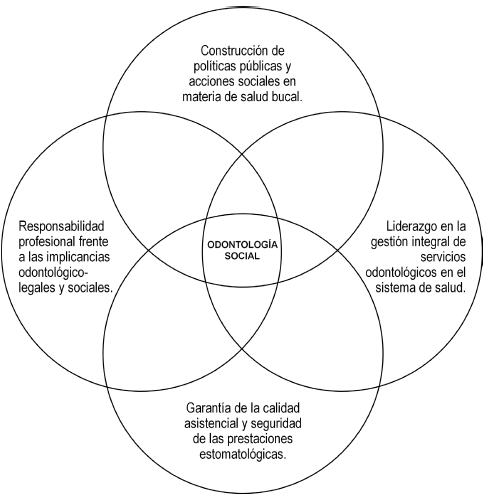 Figura 1. Ejes esenciales para el dise�o curricular y gesti�n de competencias para programas de posgrado y especializaci�n en Salud P�blica, Gesti�n Sanitaria, Auditor�a Cl�nica y Ciencias Forenses en Estomatolog�a. (Jorge E. Manrique-Ch�vez. Facultad de Estomatolog�a-UPCH.  2011)