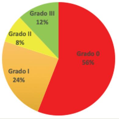 Frecuencia relativa de los Estadios de EP en la poblacin estudiada