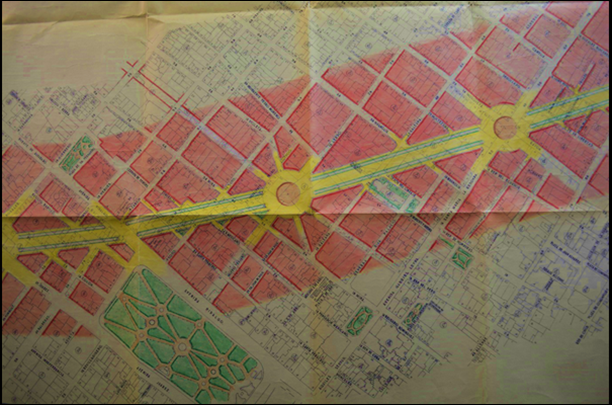 Proyecto de prolongación del Paseo de la Reforma, 1948