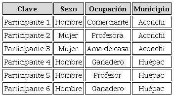 Perfiles de los participantes al taller de cartografía social