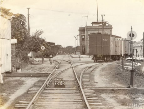Patio de la estaci&oacute;n Huixtla