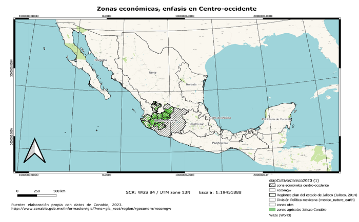 Regiones econ&oacute;micas de M&eacute;xico