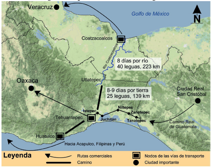 La primera ruta del istmo, siglo XVI