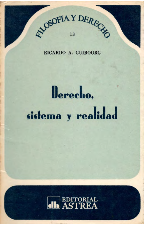 Carátula de “Derecho, sistema y realidad”.