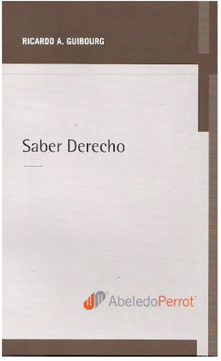 Carátula Saber derecho.
