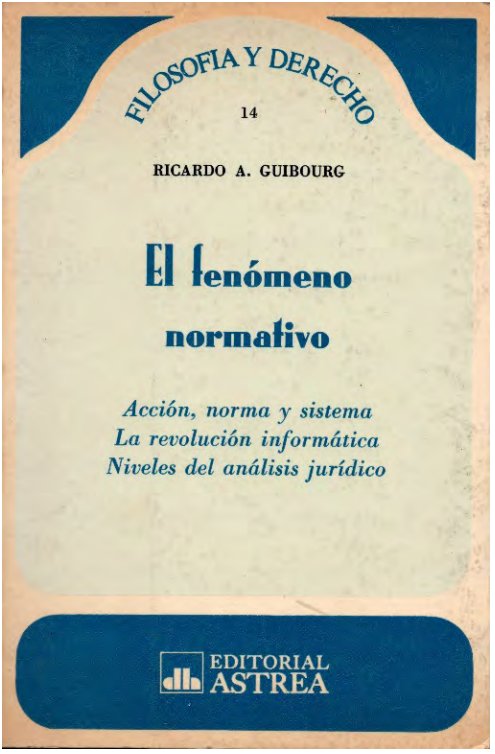 Carátula de El fenómeno normativo.