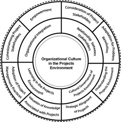 Components of the Organizational Culture Model in the Projects Environment