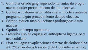 Prevenci&oacute;n de endocarditis infecciosa. Manejo con m&eacute;todos no antibi&oacute;ticos