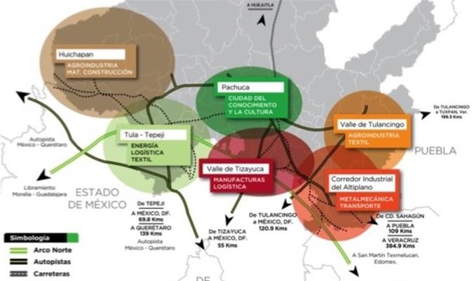 Hidalgo: polos de desarrollo y vocacionamiento productivo