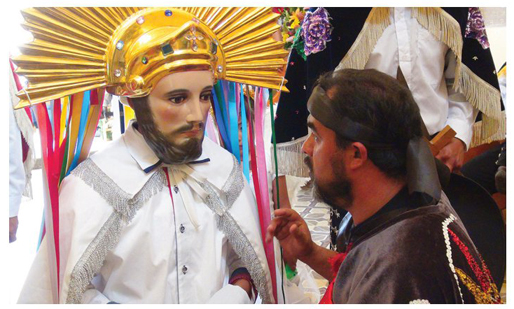 Hablando con el Divino Rostro.