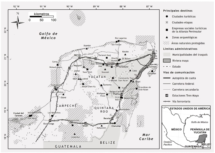 Localizaci�n de las empresas sociales asociadas a la
								APTC.