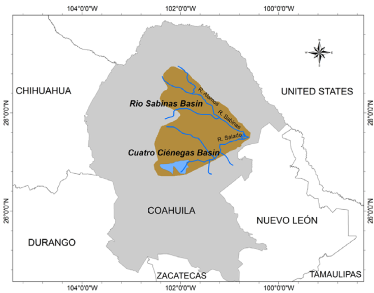 Endemicity hotspot B: Cuatro Ci&eacute;negas-R&iacute;o Sabinas system, Coahuila.