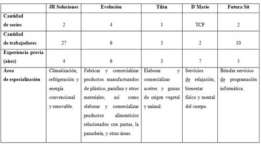 Caracterizaci&oacute;n de los negocios objeto de estudio