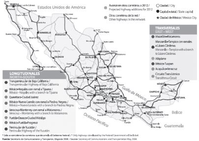 1. PRINCIPALES V&Iacute;AS DE COMUNICACIONES EN SAN LUIS POTOS&Iacute;