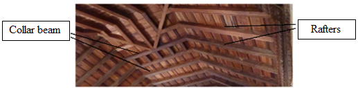 Structural elements of the Convent
High Choir timber truss.