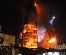 Wilton Paes de Almeida building subjected to fire on 05/01/2018