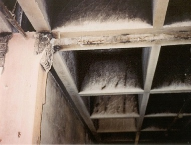 Support displacement of pre-molded fire structure