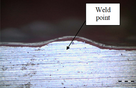 Cross section of specimen 6A