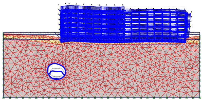 First breakage mechanism found, for a safety factor of 2.29.