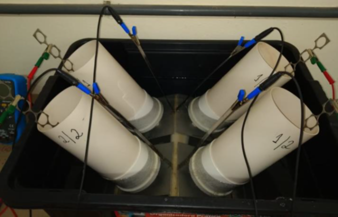 Chloride diffusion test apparatus.