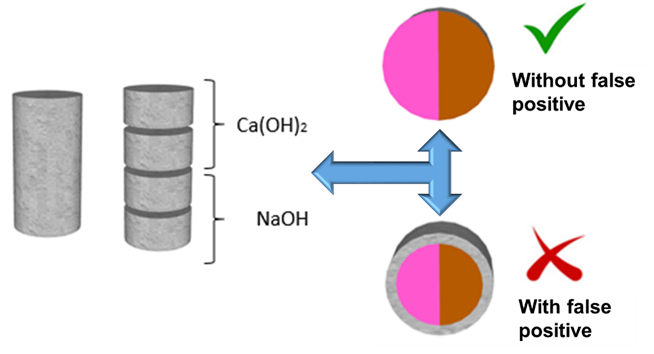 Schematic of the experiment to eliminate the false positive result caused by carbonation.