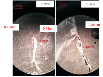 Self-healing in formulation BAC.EC &ndash; Samples 3 and 1.
