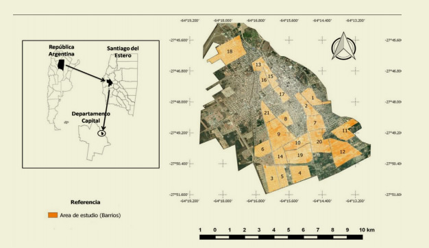 Ubicaci&oacute;n
del &aacute;rea de estudio