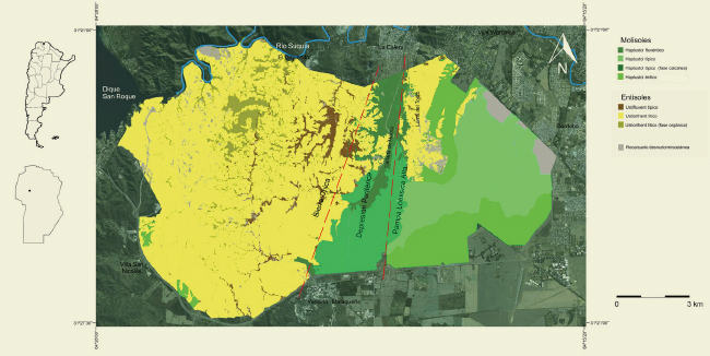 Mapa
de unidades taxon&oacute;micas de suelo de la RNDLC