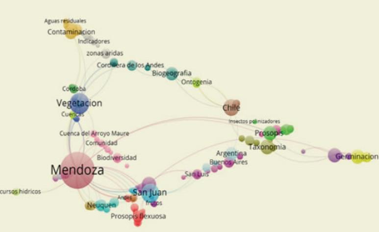 Red Social de co-ocurrencia
de palabras clave