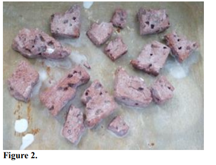 Ceramic samples impregnated with TiO2.