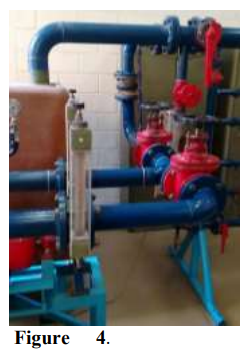 Differential pressure gauge coupled to the circuit.