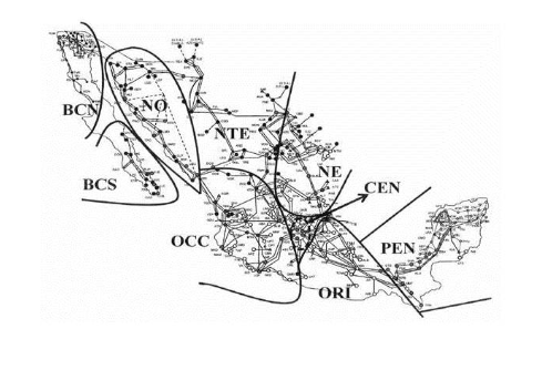 Mexican interconnected power system [20]
