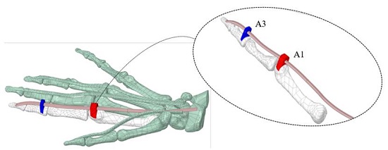 View of the right-hand 3D model, Ansys Space Claim environment
