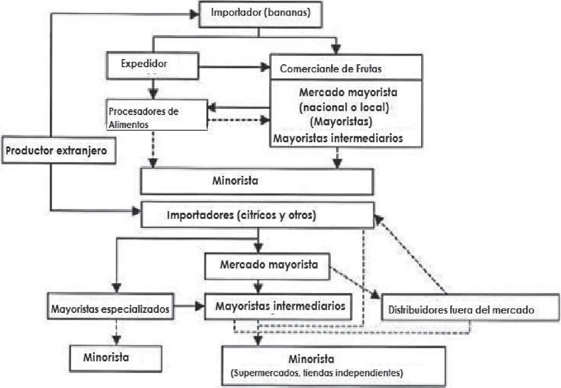 Canales de distribución para fruta fresca