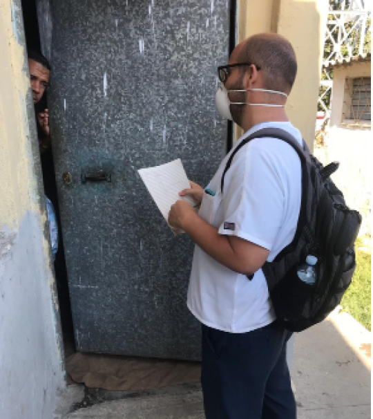 Fifth-year US ELAM student Alexander Ruiz began active screening in mid-March.