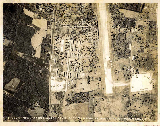 Construcci&oacute;n de la base Borinquen Field en el municipio de Aguadilla, para las Fuerzas Armadas del Ej&eacute;rcito de los Estados Unidos. 