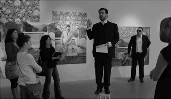 Marcos López, Rafael en sala Cronopios. Buenos Aires, 2013.