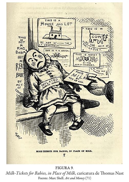 Milk-Tickets for Babies, in Place of Milk, caricatura de Thomas Nast