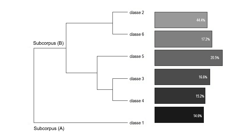 Dendograma da Classificao Hierrquica Descendente (CHD)