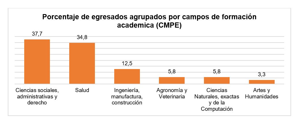 Agrupaci&oacute;n
por campo de formaci&oacute;n acad&eacute;mica
