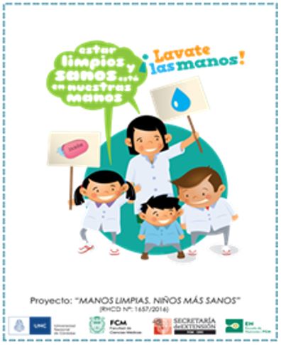 Afiche de difusi&oacute;n. Promoci&oacute;n del lavado de manos