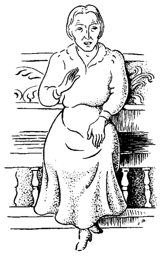 Tía Panchita interpretada por Juan Manuel Sánchez