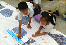 Taller de Trencads en la Casa Len en el barrio El Nejayote.